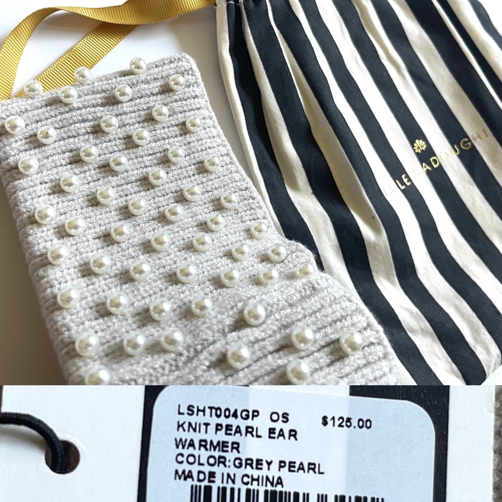 Lele Sadoughi Pearl Ear Warmer  Knit $125